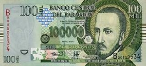 PYG парагвайский гуарани 100000 парагвайских гуараней 