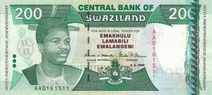 SZL свазилендский лилангени 200 свазилендских лилангени 