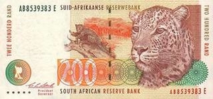 ZAR южноафриканский рэнд 200 южноафриканских рэндов 