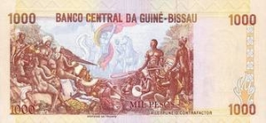 XOF франк КФА 1000 Гвинейско-Бисаууских франков - оборотная сторона
