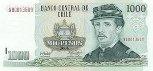 CLP чилийский песо 1000 чилийских песо 