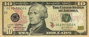 USD доллар США 10 долларов США 
