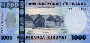 RWF руандийский франк 1000 руандийских франков 