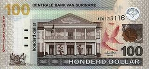 SRD суринамский доллар 100 суринамских долларов 