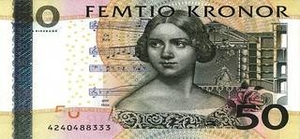 SEK шведская крона 50 шведских крон 