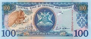 TTD тринидадский доллар 100 тринидад и тобаго долларов 