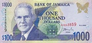 JMD ямайский доллар 1000 ямайских долларов 