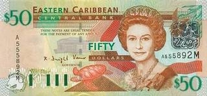 XCD восточно-карибский доллар 50 доминикских долларов 