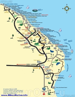 Карта Пунта-Каны для туристов
