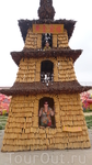Пагода из кукурузы в ботаническом саду &quotДзифа&quot