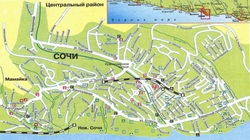 Карта Сочи с улицами