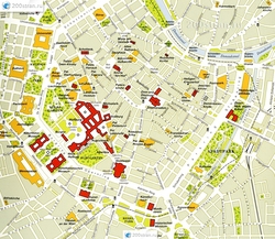 Карта центра Вены