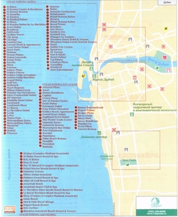 Карта Дубаи с отелями