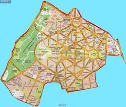 Карта города Дели