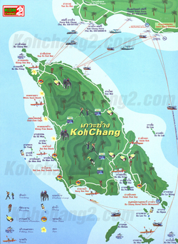 Карта острова Ко Чанг