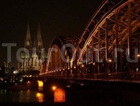Кельн. Мост через Рейн.