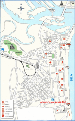 Карта достопримечательностей Нья Чанга