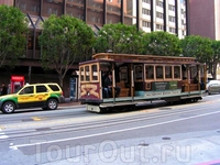 кабельный трамвай - одна из достопримечательностей Сан-Франциско