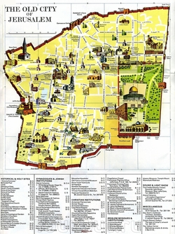 Туристическая карта Старого города с достопримечательностями