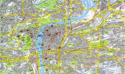 Карта центра Праги