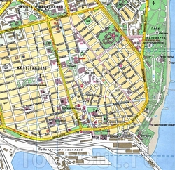 Карта центра Варны