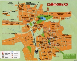 Карта Суйфэньхэ на русском