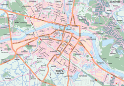 Карта Твери