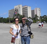 Я и Ира в Гаване на площади Революции