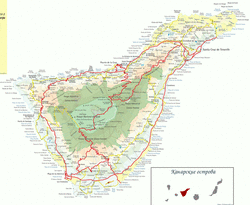 Санта-Крус-де-Тенерифе на карте