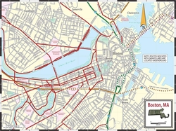 Карта улиц Бостона