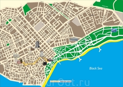 Карта Варны с улицами