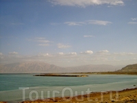 Мертвое море при въезде в Израиль.