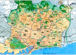 Карта районов Барселоны 