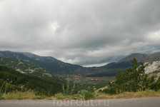 на дороге в горах черногории