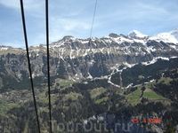 Долина Лаутербруннен и Швейцарские Альпы.