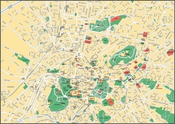 Карта Афин с достопримечательностями