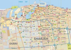 Карта эмирата Шарджа