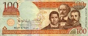 DOP доминиканское песо 100 доминиканских песо 