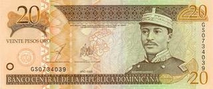 DOP доминиканское песо 20 доминиканских песо 