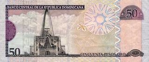 DOP доминиканское песо 50 доминиканских песо - оборотная сторона