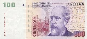 ARS аргентинское песо 100 аргентинских песо 