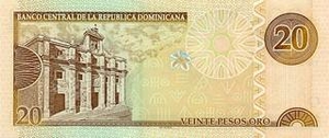 DOP доминиканское песо 20 доминиканских песо - оборотная сторона
