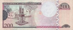 DOP доминиканское песо 200 доминиканских песо - оборотная сторона