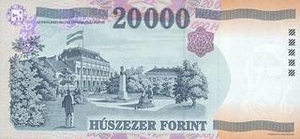 HUF венгерский форинт 20000 венгерских форинтов - оборотная сторона