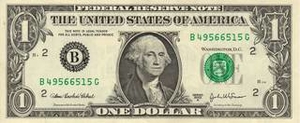 USD доллар США 1 доллар США 