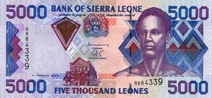 SLL леоне Сьерра-Леоне 5000 сьерра-леонских леоне 