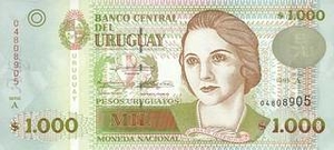 UYU уругвайское песо 1000 уругвайских песо 