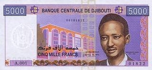 DJF джибутийский франк 5000 джибутийских франков 