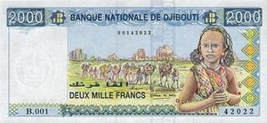 DJF джибутийский франк 2000 джибутийских франков 