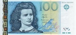 EEK эстонская крона 100 эстонских крон 